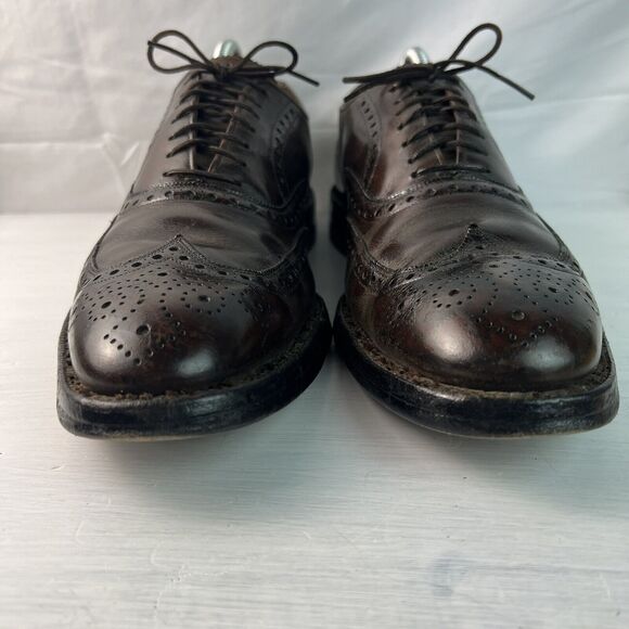 Vintage Allen Edmonds Boulevard Wingtip Shoes Size 10.5 B 6375 Brown USA main image 5